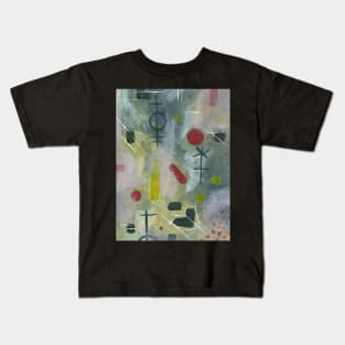 Art Acrylic artwork abstract Symbolic Kids T-Shirt